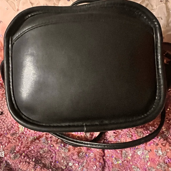 Coach Mini Hadley Zip Crossbody Bag (style number 9935) in black leather - Picture 6 of 6